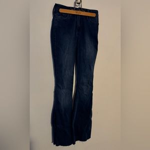 NWOT Hollister jeans raw hem bottom